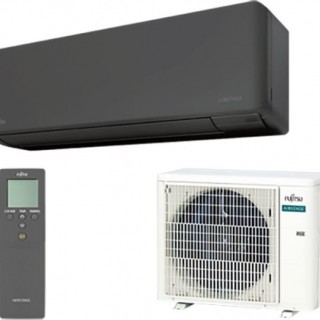 Fujitsu Standard Series ASEH09KMCG-B/AOEH09KMCG Κλιματιστικό Inverter 9000 BTU A++/A+++ με Wi-Fi Black Μαύρο